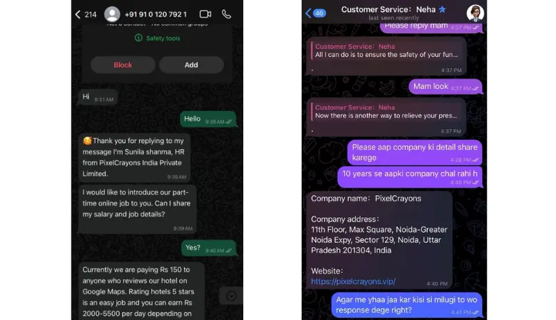 Fake Job Offers and Review Scams